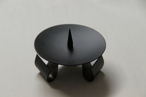 Kerzenhalter, schwarz