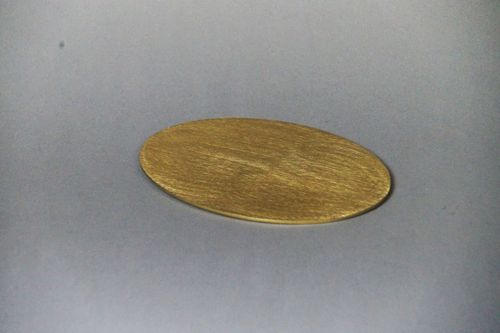 Kerzenteller, 10cm x 8cm, gold, oval