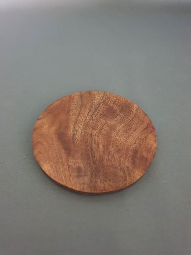 Kerzenteller Holz Dunkel 10 cm