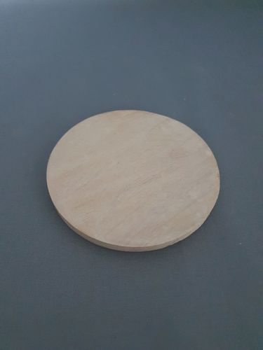 Kerzenteller Holz Hell 10 cm